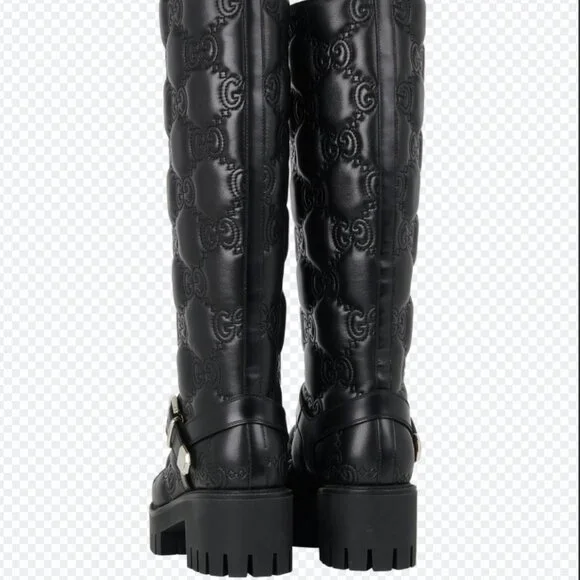 Gucci GG Matelassé Lug Sole boot - Picture 3 of 4